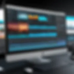 Interface of Vegas Pro showcasing timeline and tools