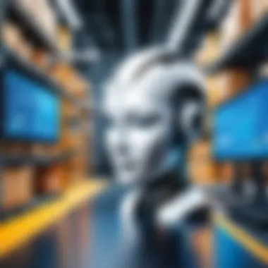 Automation and AI in Supply Chain Management Technological advancements in supply chain management, featuring automation and AI integration.