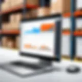 Dynamic warehouse management software interface showcasing inventory tracking.